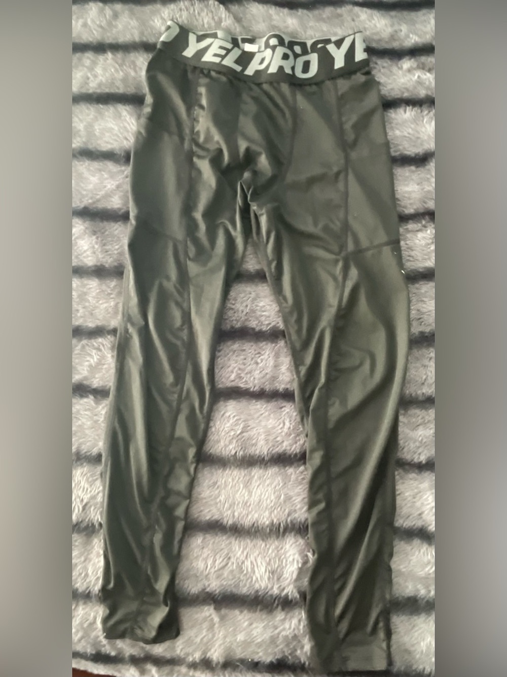 PRO Elastic Waist Athletic Leggings - Olive Green